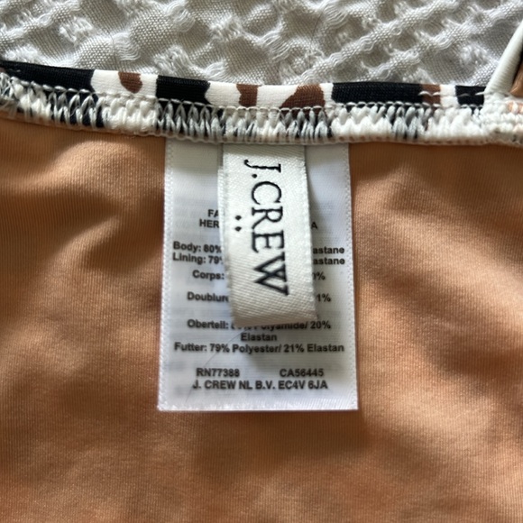JCrew leopard print bathing suit, NWOT - Picture 2 of 2